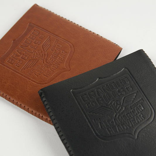 BB Wing Faux Leather Koozie 2Pack
