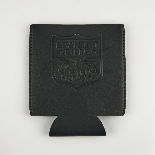 BB Wing Faux Leather Koozie Black