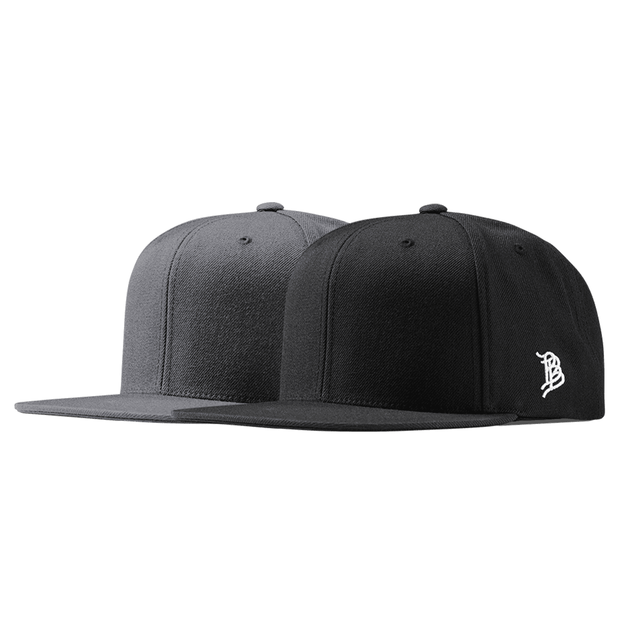 Bare Classic Snapback 2-Pack Black + Charcoal