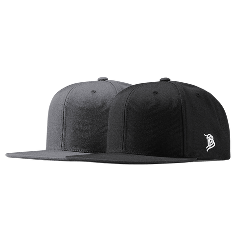 Bare Classic Snapback 2-Pack Black + Charcoal