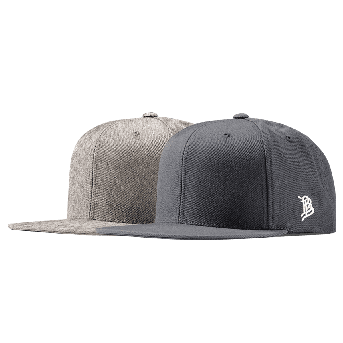 Bare Classic Snapback 2-Pack Charcoal + Heather Gray