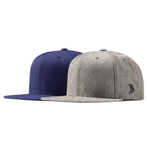 Bare Classic Snapback 2-Pack Heather Gray + Navy