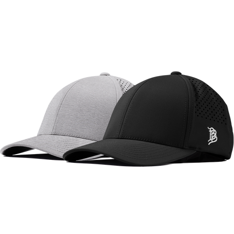 Bare Curved Performance 2-Pack Black + Heather Gray