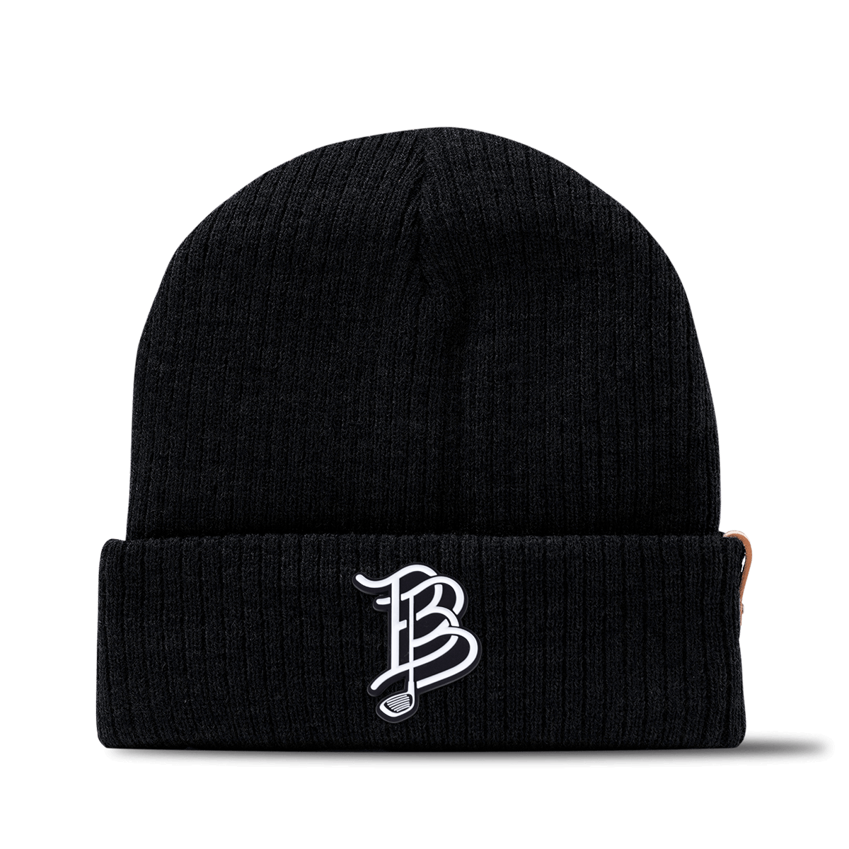 BB Golf Cutout PVC Essential Beanie Black