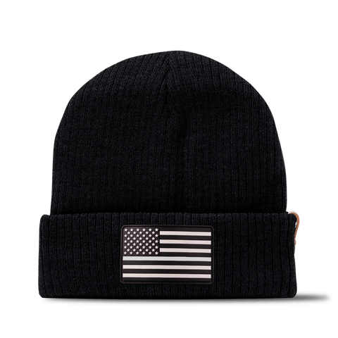 Vintage Old Glory Essential Beanie Black