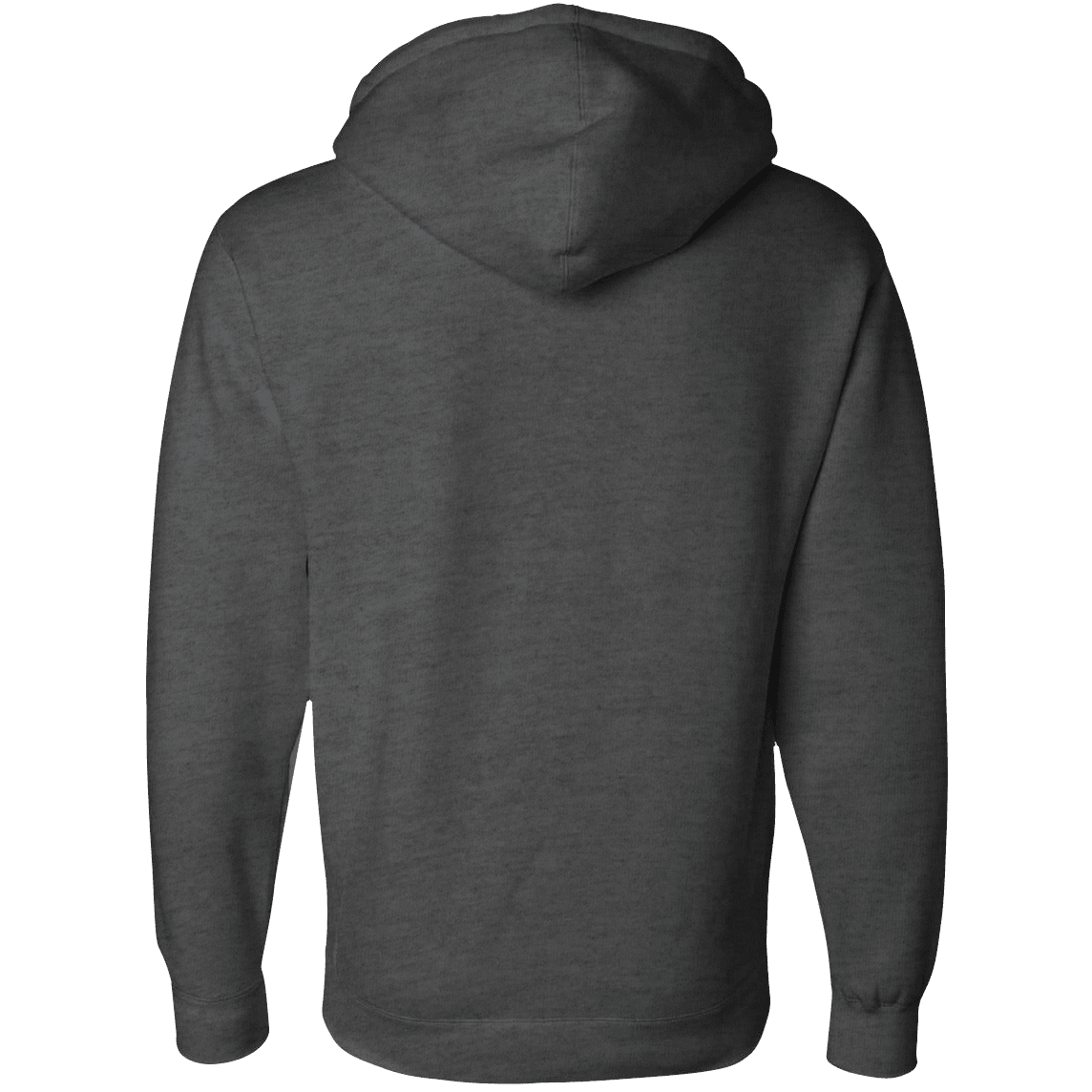 hoodie back charcoal