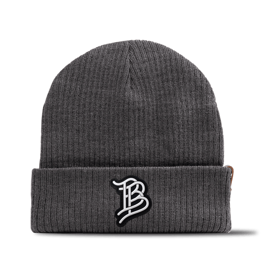 BB Cutout PVC Essential Beanie Charcoal