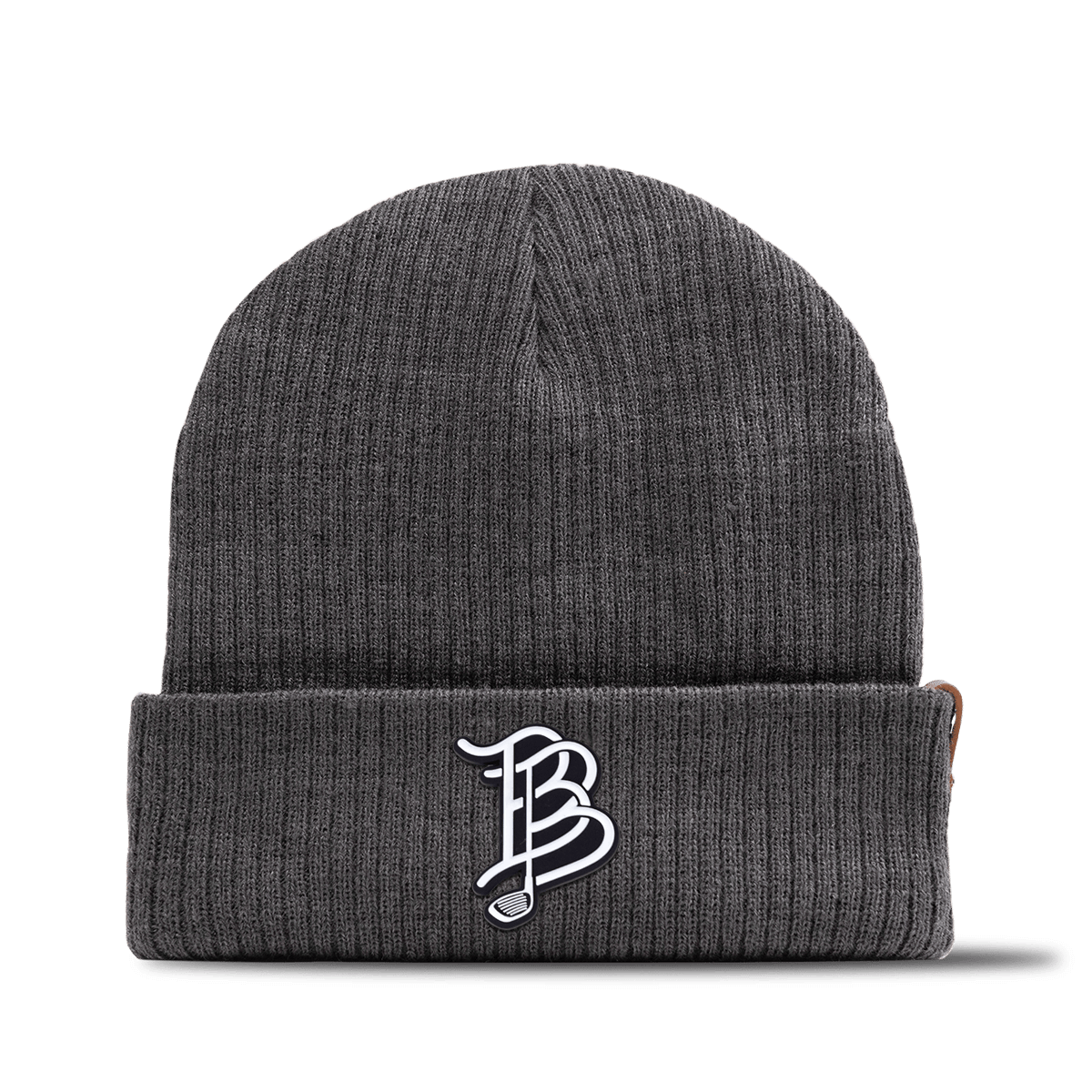 BB Golf Cutout PVC Essential Beanie Charcoal