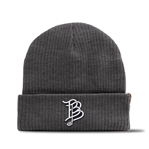 BB Golf Cutout PVC Essential Beanie Charcoal