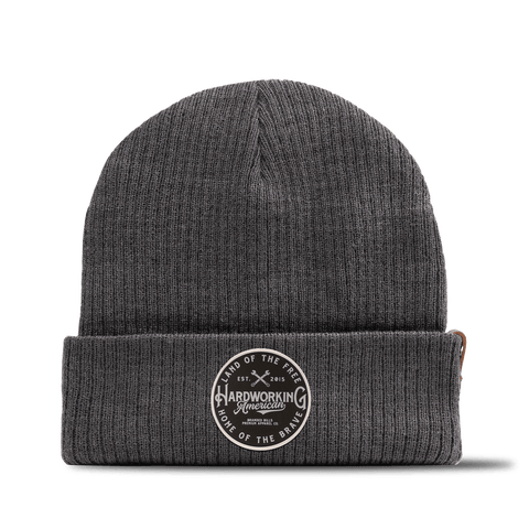 Hardworking PVC Essential Beanie Charcoal