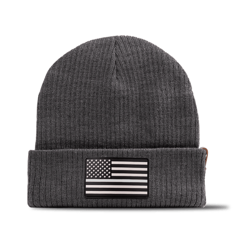 Vintage Old Glory Essential Beanie Charcoal