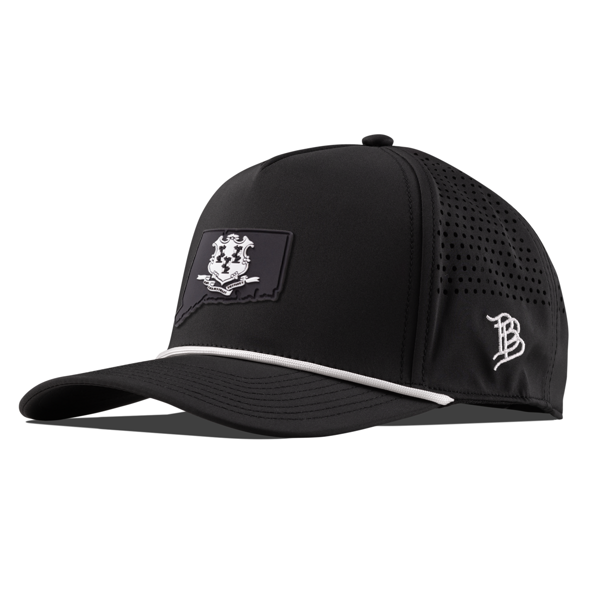 Connecticut Vintage Curved 5 Panel Performance Black/White