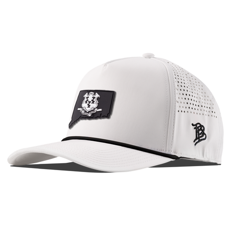 Connecticut Vintage Curved 5 Panel Performance White/Black