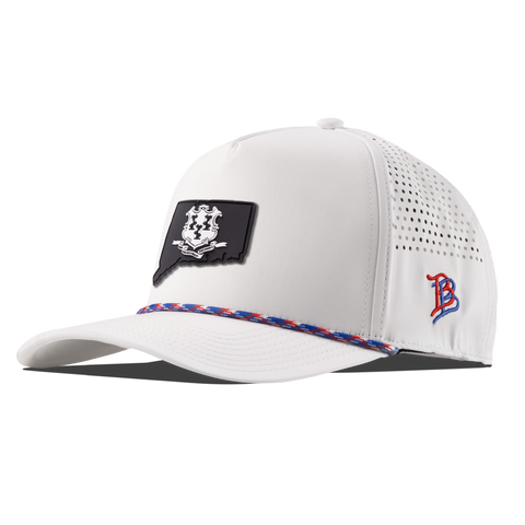 Connecticut Vintage Curved 5 Panel Performance White + RWB