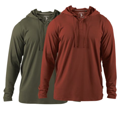 Cortaro™ Long Sleeve Tee 2-Pack Loden + Sedona