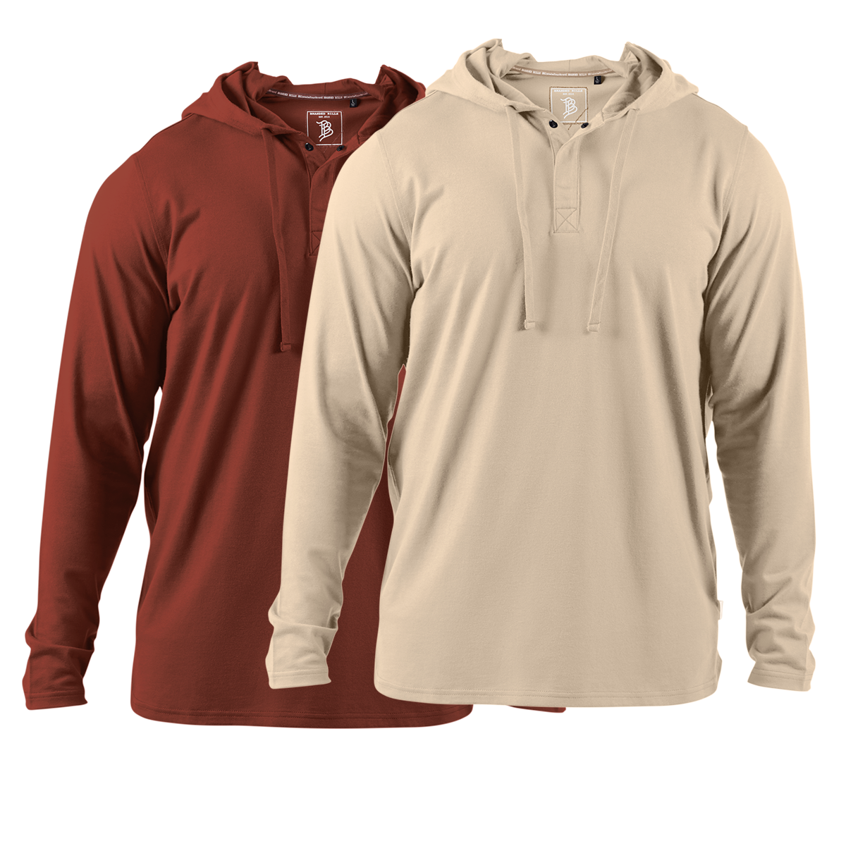 Cortaro™ Hooded Henley 2-Pack Sedona + Sand