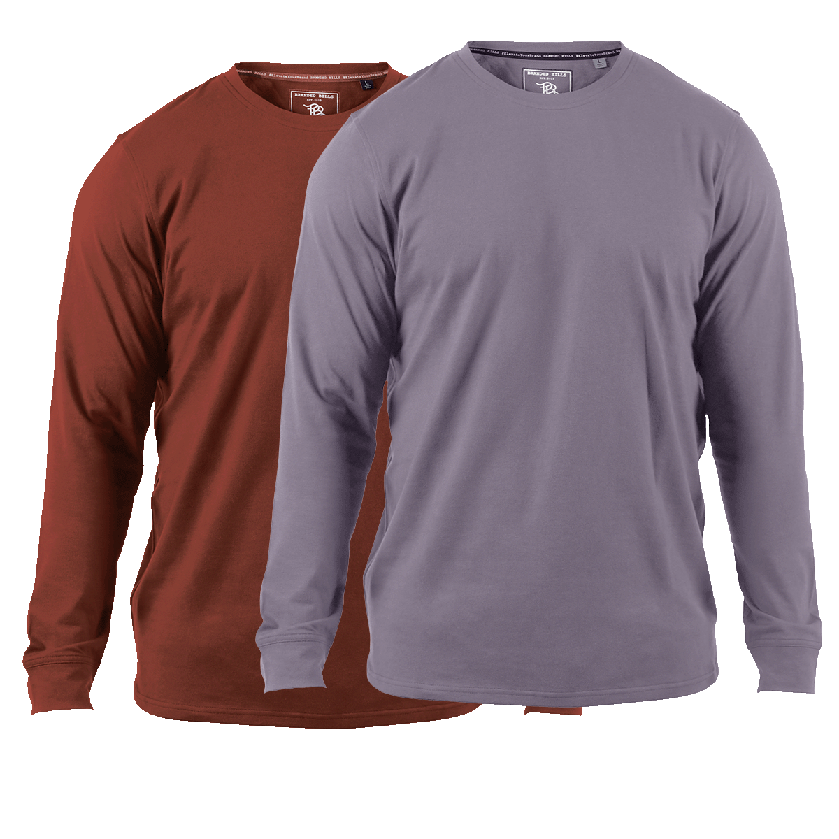Cortaro™ Long Sleeve Tee 2-Pack Sedona + Light Purple
