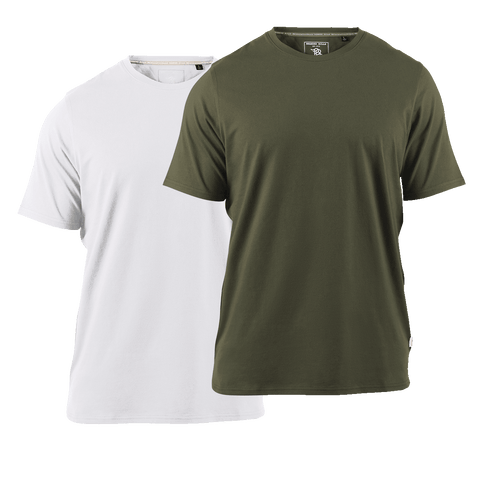 Cortaro™ Tee 2-Pack White + Loden