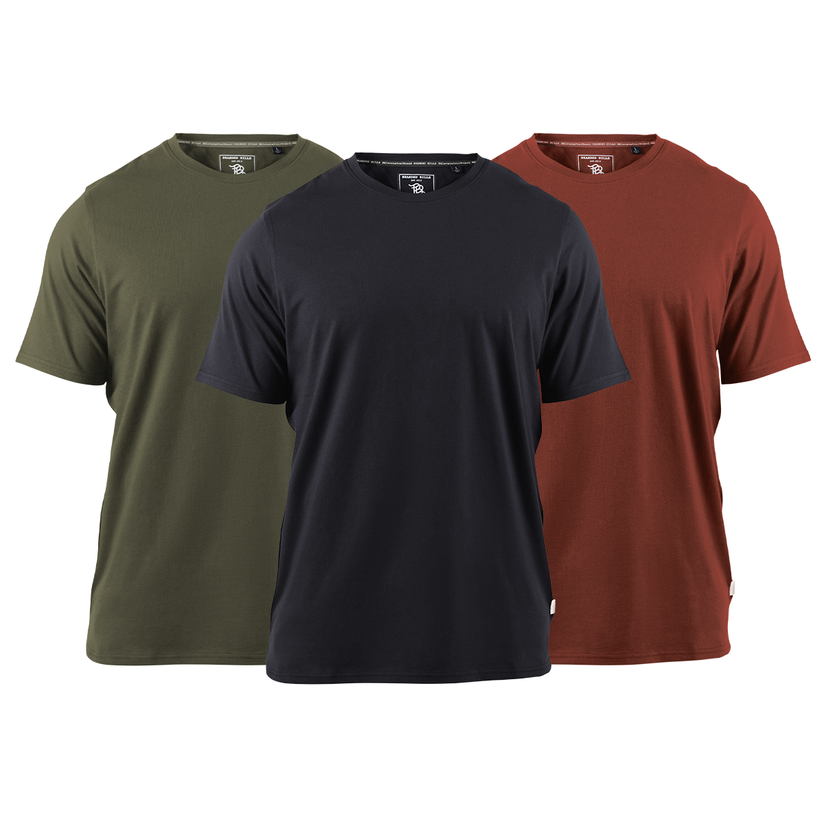 Cortaro Tee 3-Pack Loden + Black + Sedona