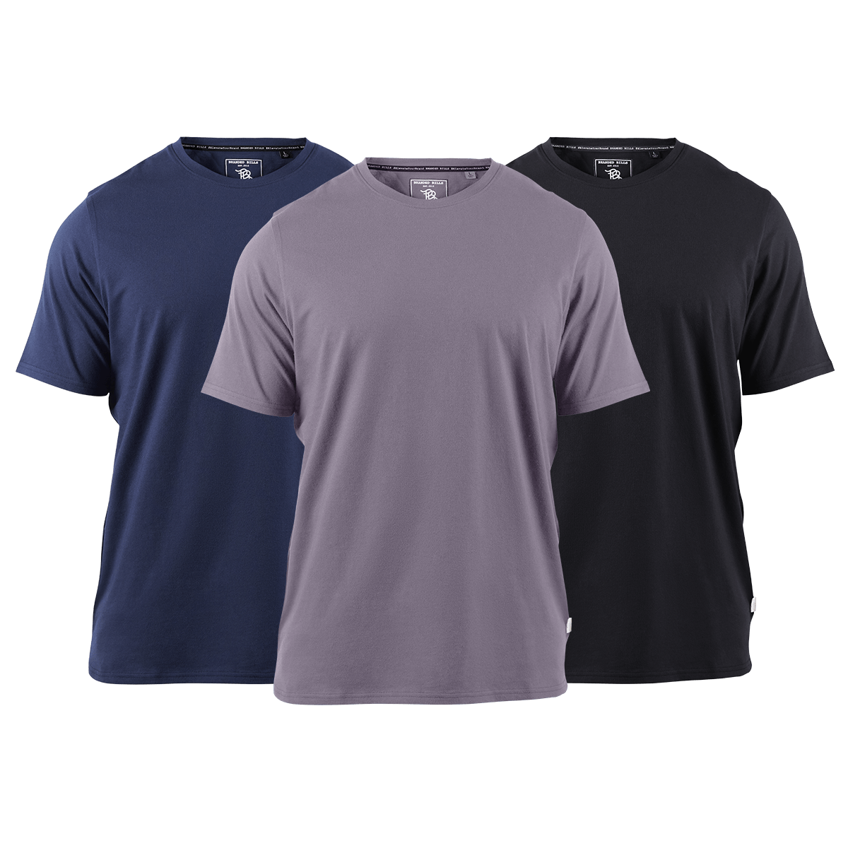 Cortaro™ Tee 3-Pack Navy + Black + Light Purple