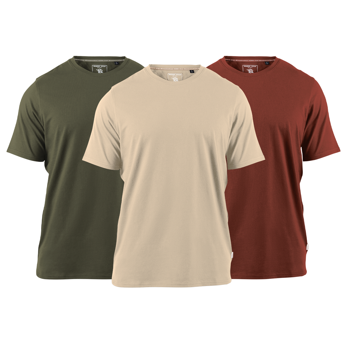 Cortaro Tee 3-Pack Loden + Sand + Sedona