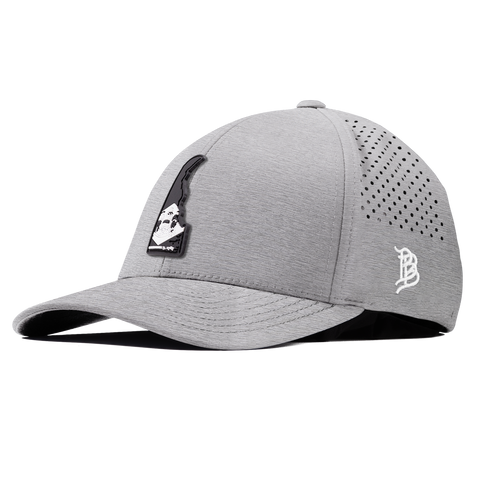 Delaware Vintage Curved Performance Heather Gray