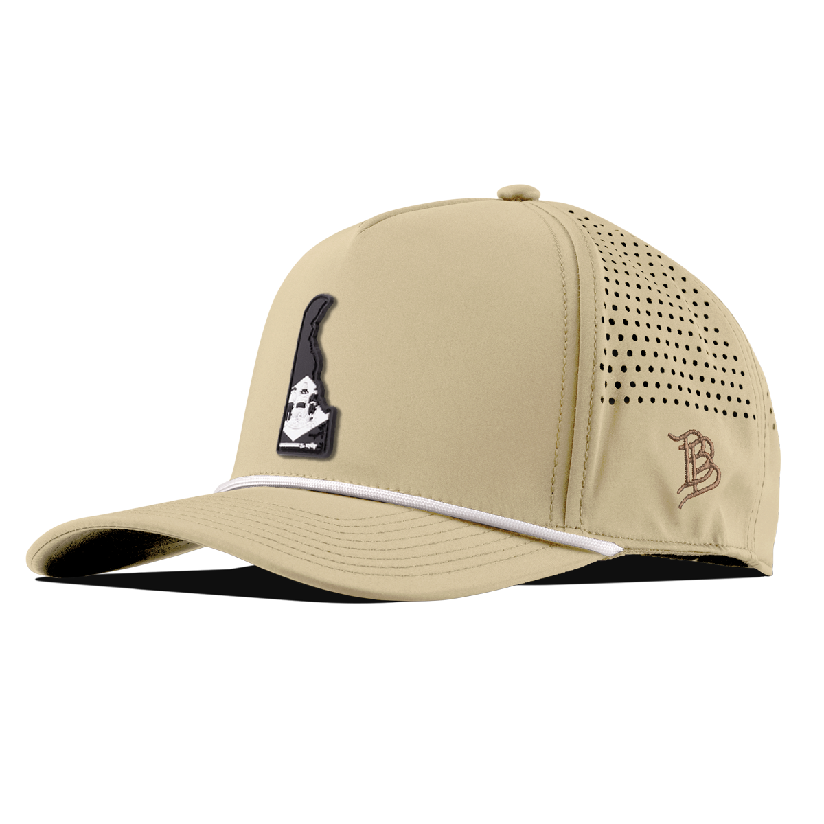 Delaware Vintage Curved 5 Panel Performance Desert/White