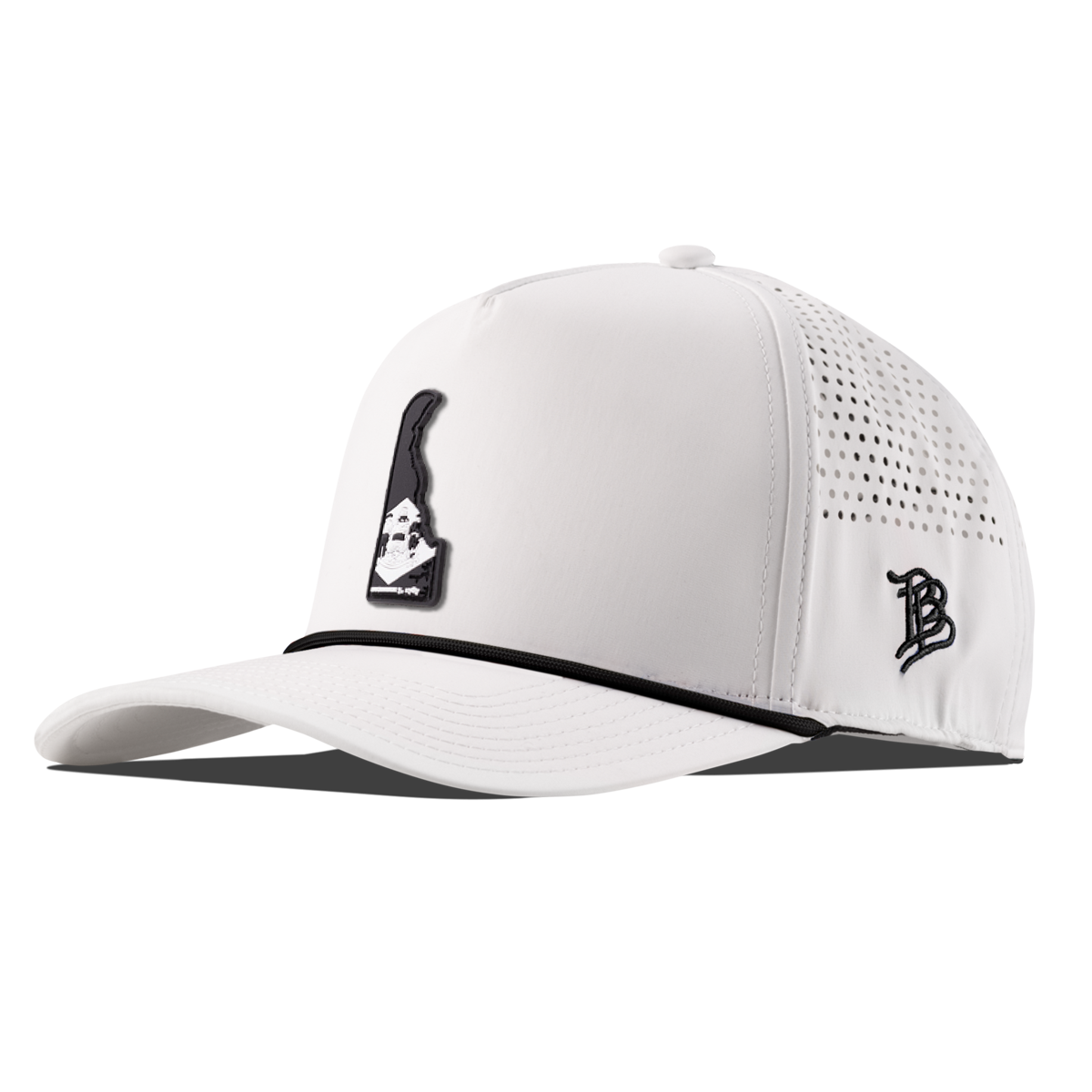 Delaware Vintage Curved 5 Panel Performance White/Black