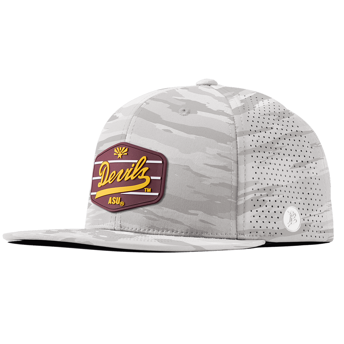 Arizona State University "ASU Devils Maroon" Flat Elite Arctic Camo