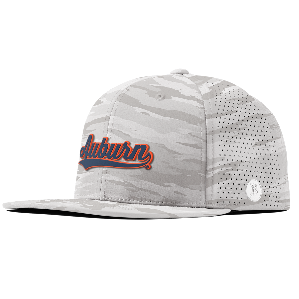 Auburn University "Auburn Script" Flat Elite Arctic Camo