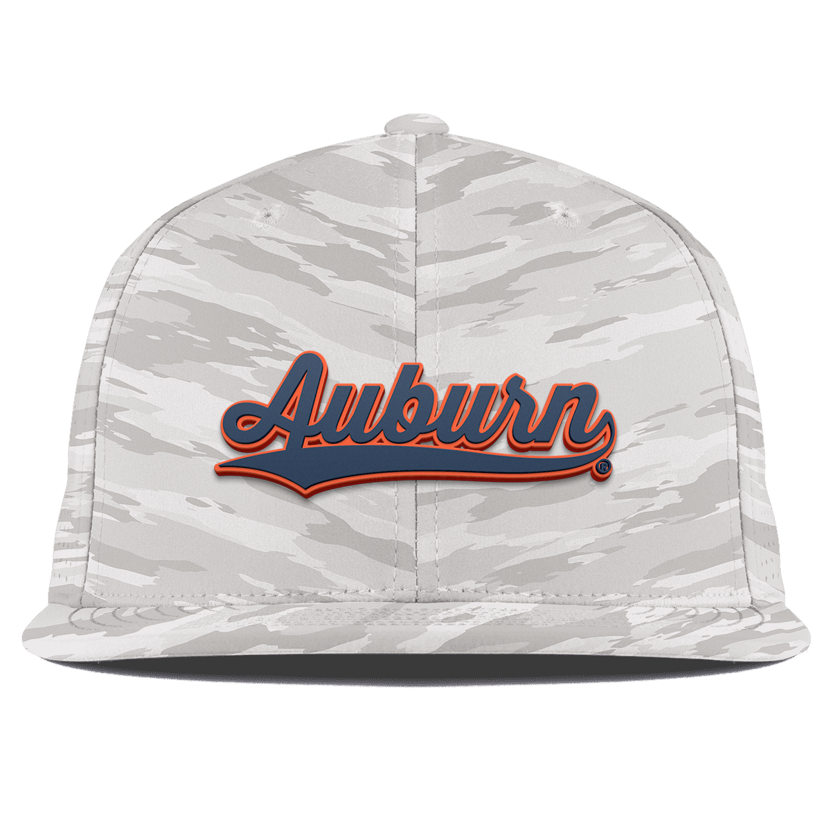 Auburn University "Auburn Script" Flat Elite Arctic Camo