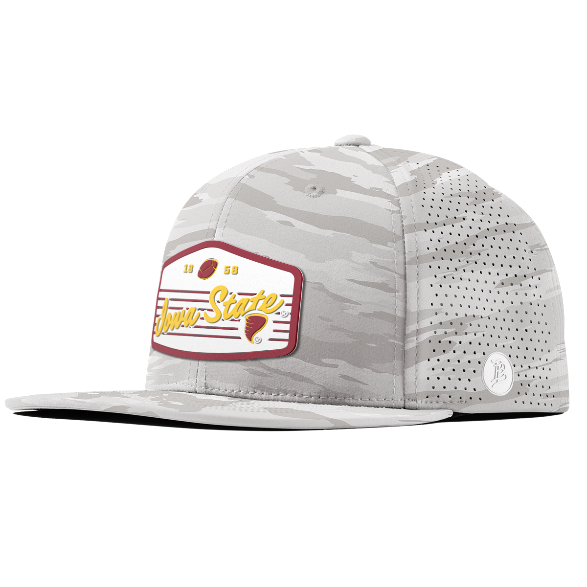 Iowa State University "Cyclones Football" Flat Elite Arctic Camo