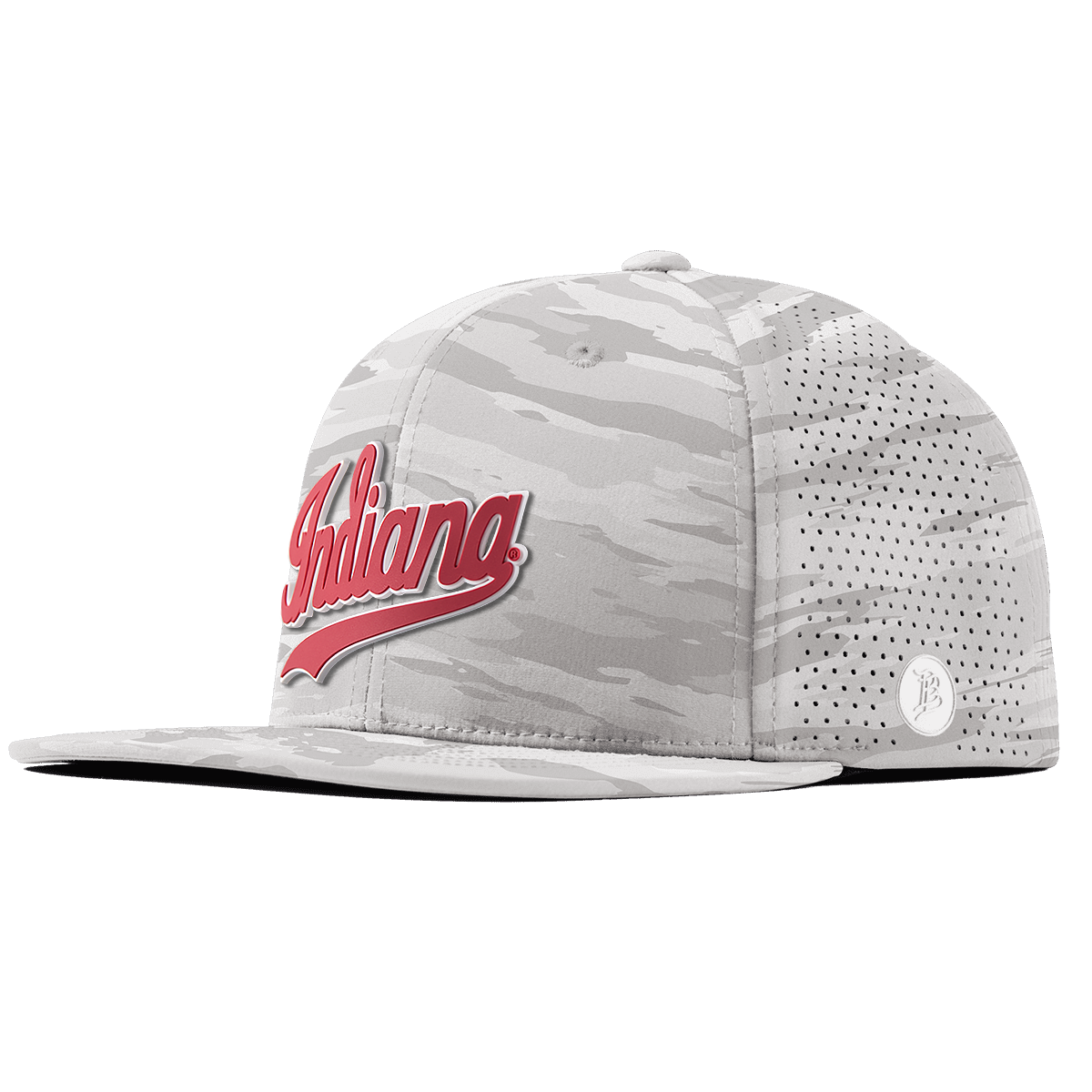 Indiana University "Indiana Script" Flat Elite Arctic Camo