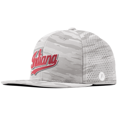 Indiana University "Indiana Script" Flat Elite Arctic Camo