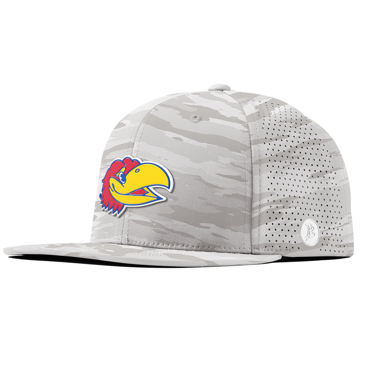 University of Kansas "KU Big Jay" Flat Elite Arctic Camo