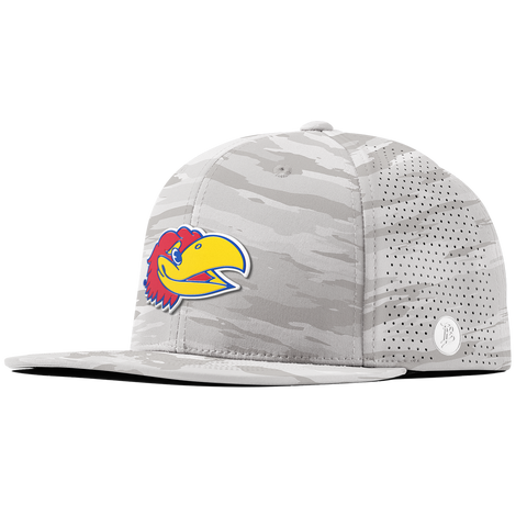 University of Kansas "KU Big Jay" Flat Elite Arctic Camo