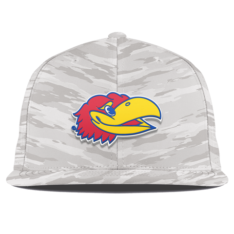 University of Kansas "KU Big Jay" Flat Elite Arctic Camo