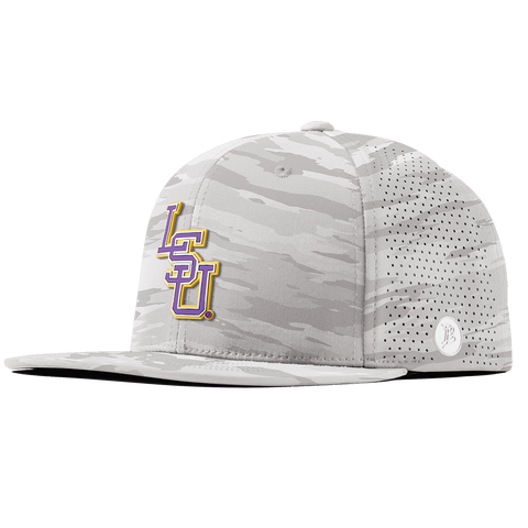 Louisiana State University "LSU Baseball Purple" Flat Elite Arctic Camo
