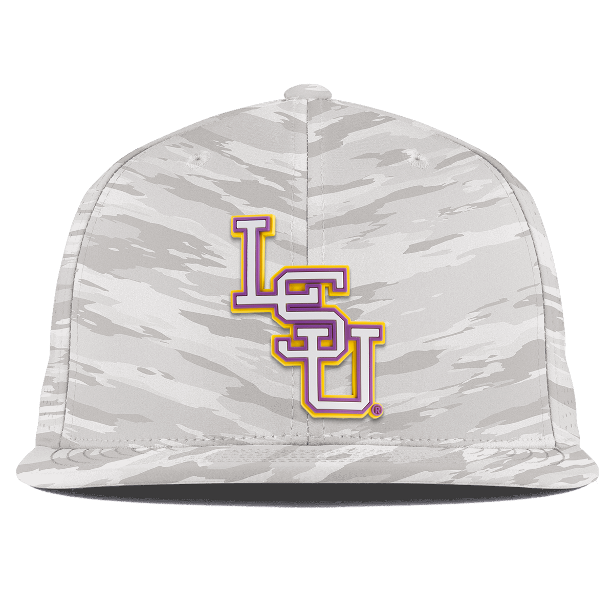 Louisiana State University "LSU Baseball" Flat Elite Arctic Camo