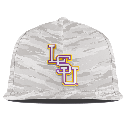 Louisiana State University "LSU Baseball" Flat Elite Arctic Camo