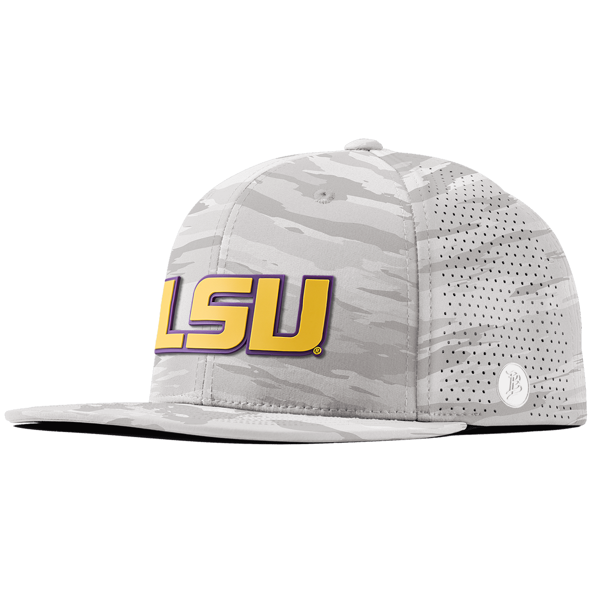 Louisiana State University "LSU Gold Block " Flat Elite Arctic Camo