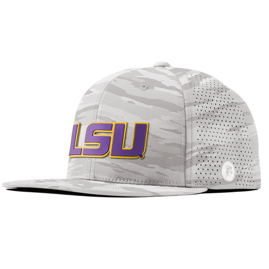Louisiana State University "LSU Block" Flat Elite Arctic Camo