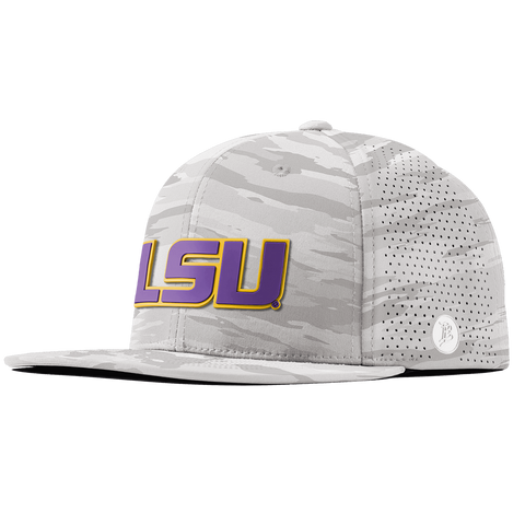 Louisiana State University "LSU Block" Flat Elite Arctic Camo