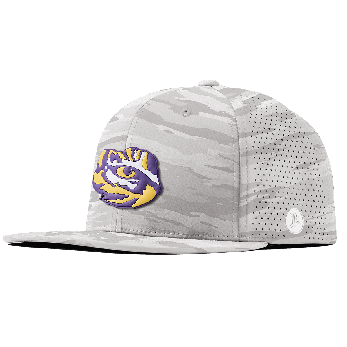 Louisiana State University "LSU Tiger Team Logo" Flat Elite Arctic Camo