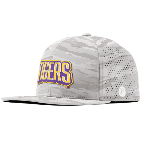 Louisiana State University "LSU Tigers Block" Flat Elite Arctic Camo