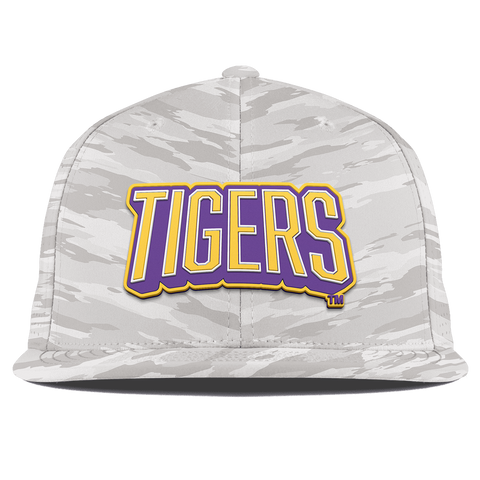 Louisiana State University "LSU Tigers Block" Flat Elite Arctic Camo