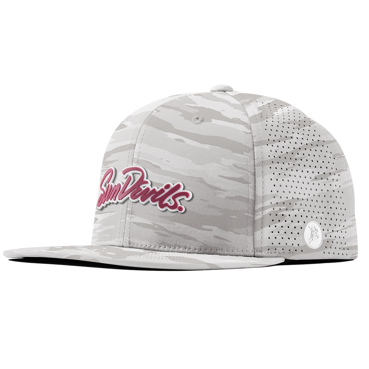 Arizona State University "Sun Devils Script" Flat Elite Arctic Camo