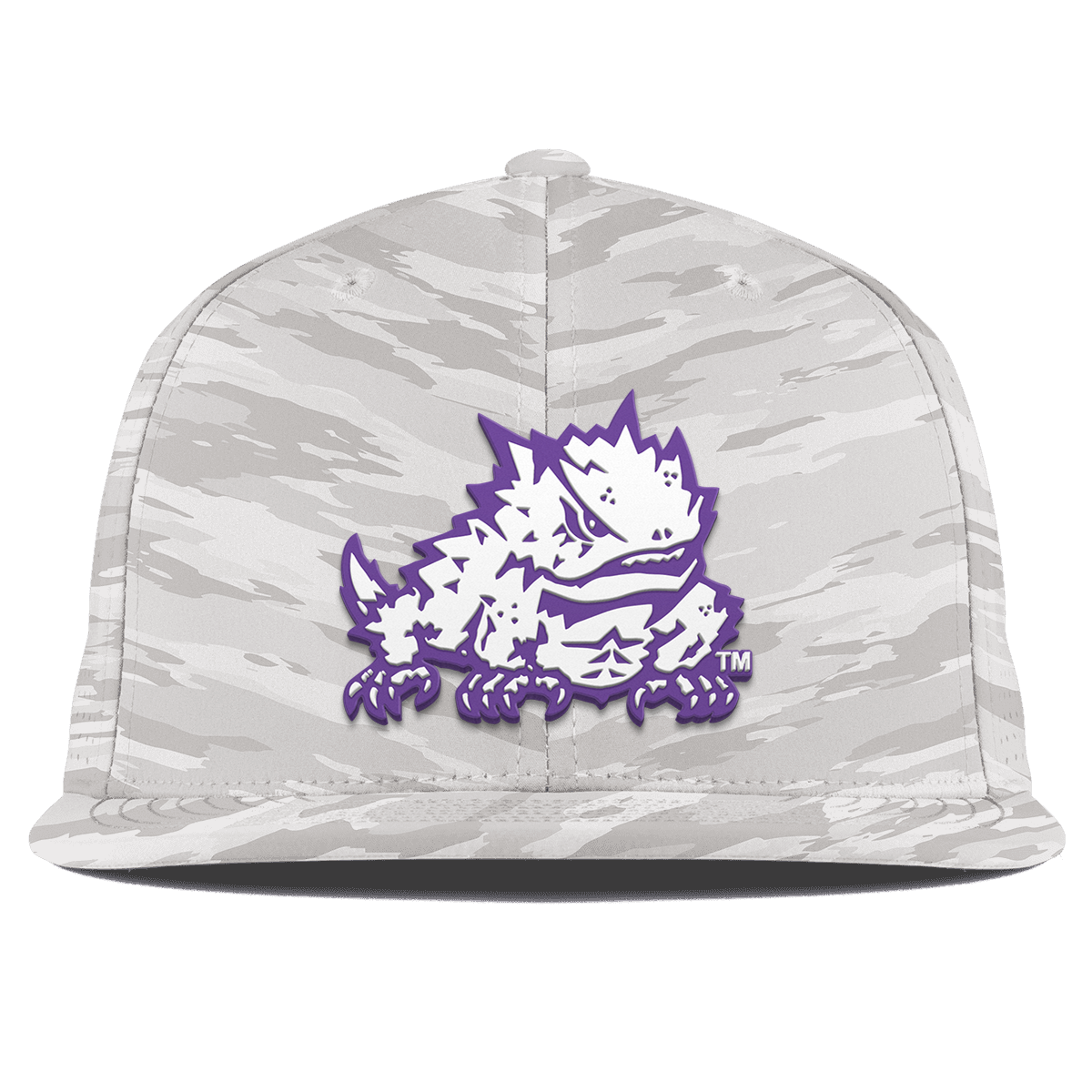 Texas Christian University "TCU Team Logo" Flat Elite Arctic Camo