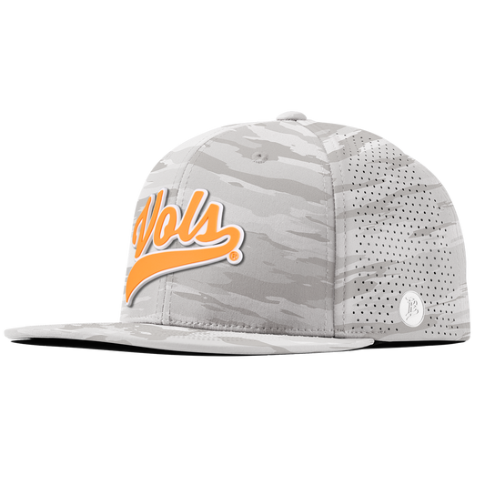 University of Tennessee "Tennessee Vols Script" Flat Elite Arctic Camo