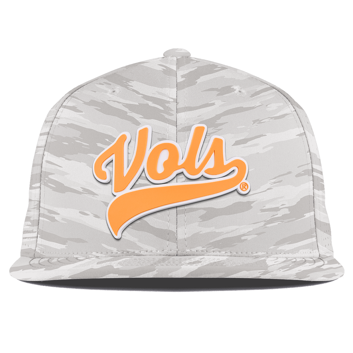 University of Tennessee "Tennessee Vols Script" Flat Elite Arctic Camo